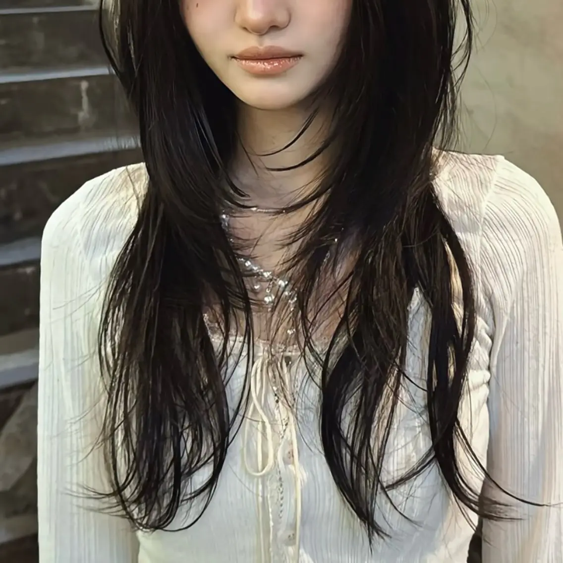 クチコミ入力の方限定!】レイヤーカット+透明感カラー+システムトリートメント ロングの写真