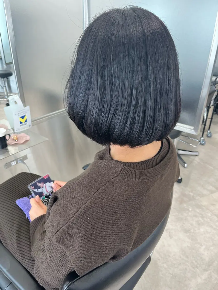 ショート カット トリートメント 梅田茶屋町ヘッドスパ &艶カラー りほのヘアスタイル