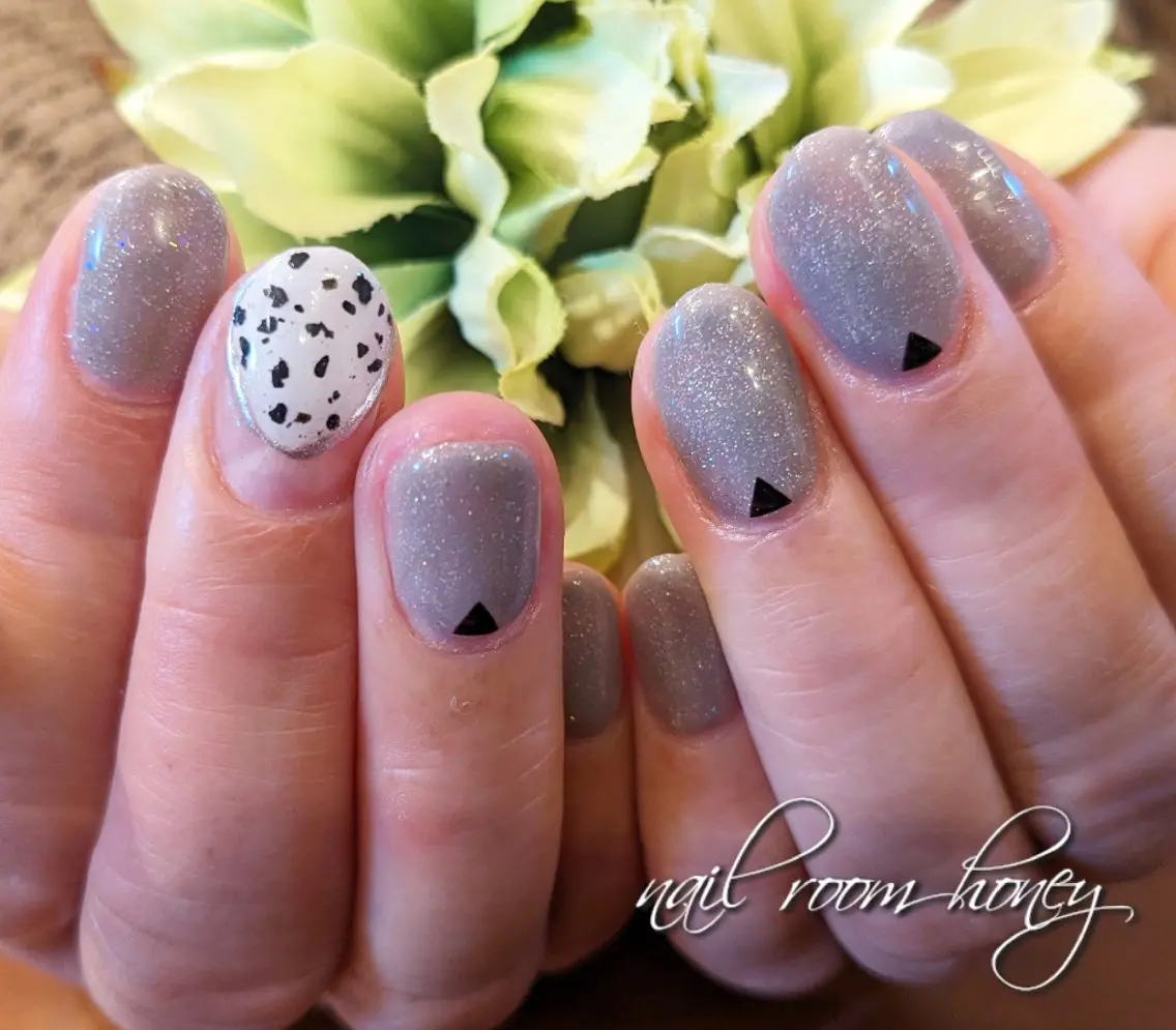 ネイル 冬ネイル ハンドネイル nail room  honeyのネイルデザイン
