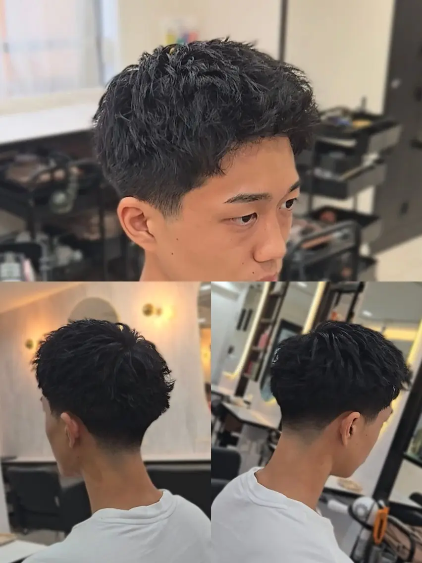 メンズ ショート フェードカット カット ヘアセット LEN名古屋/パーマ 海外ヘア/メンズ特化のヘアスタイル