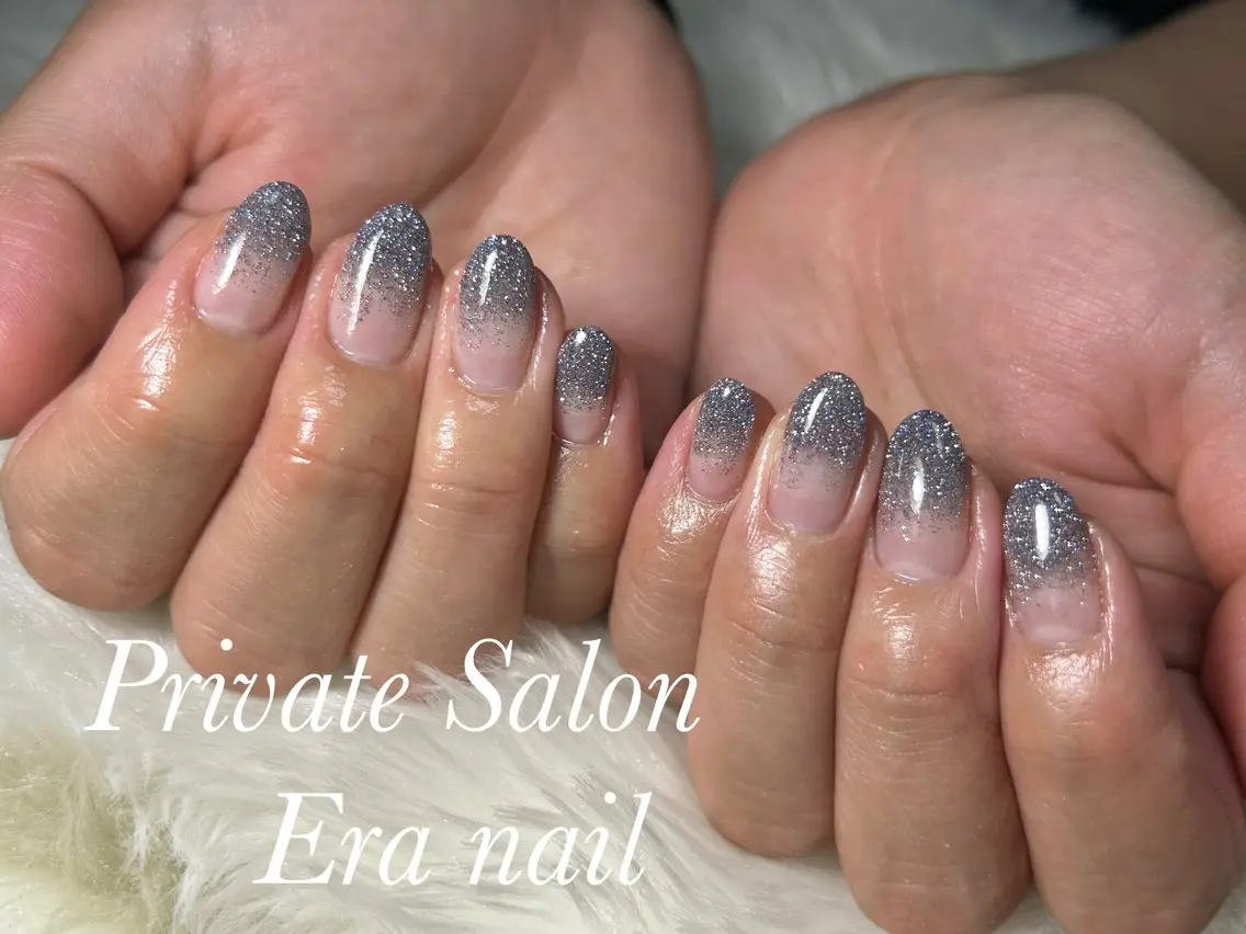 ネイル フラッシュネイル グラデーション ハンドネイル Era nailのネイルデザイン