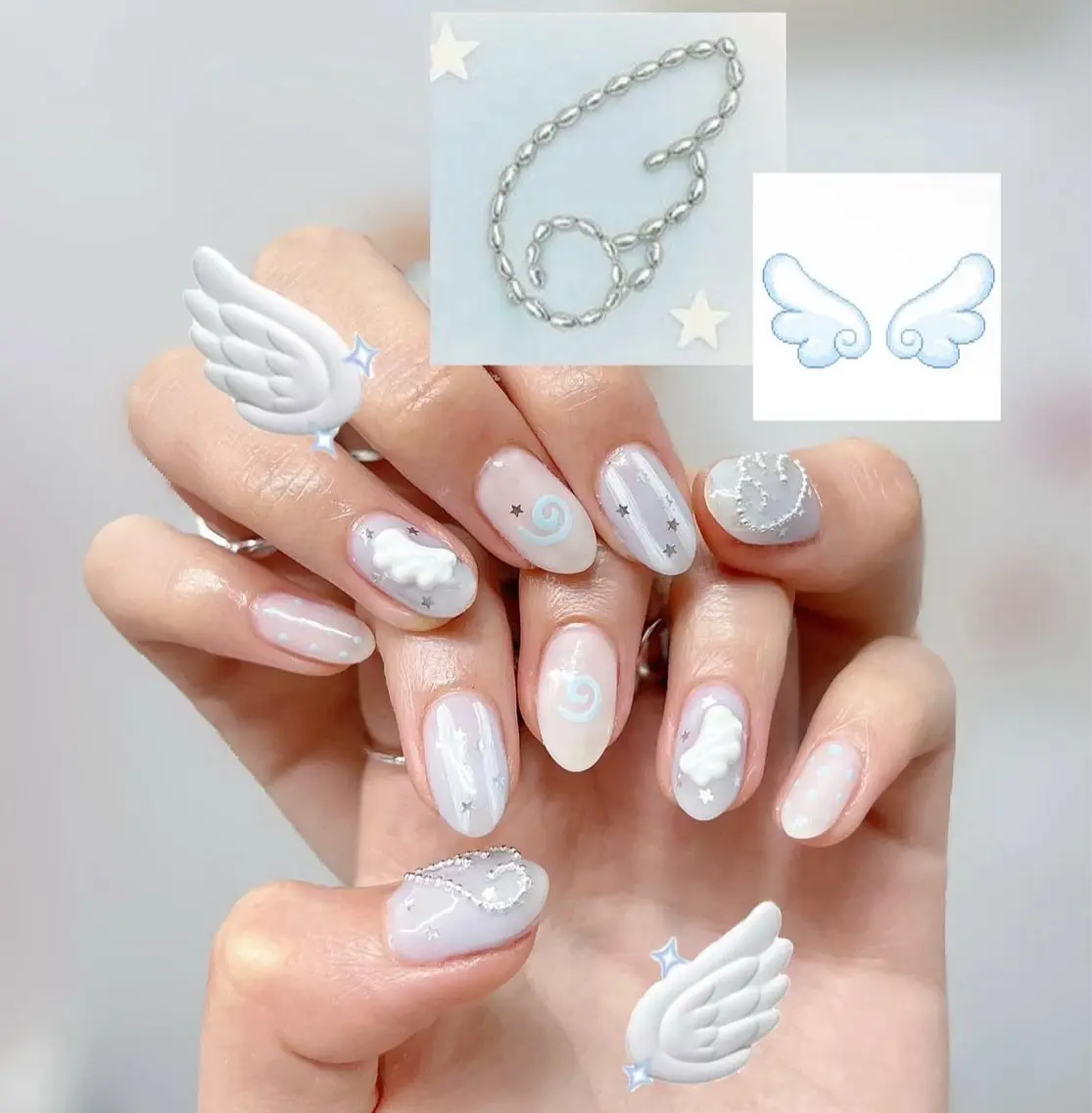 メンズ ネイル メンズ韓国風 オーロラネイル チークネイル 長さ出し フレンチネイル ハンドネイル NEW NAIL 池袋のネイルデザイン