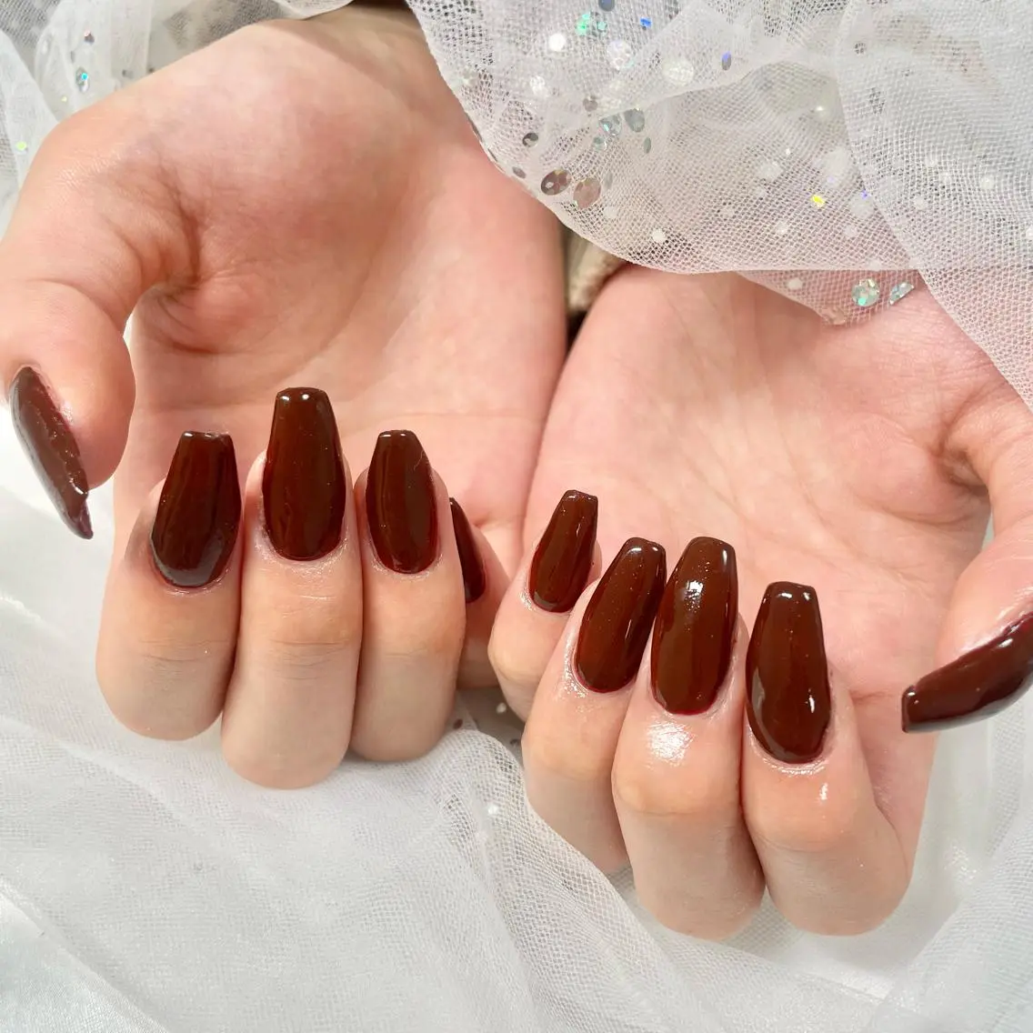 ネイル 赤色 ハンドネイル 🎀AYAKO 🎀中韓ネイルのネイルデザイン