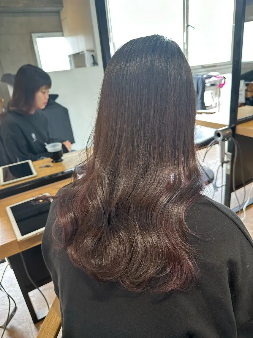 ロング カラー アディクシーカラー ブリーチ ケアブリーチ ダブルカラー イヤリングカラー DAIKIベージュ 🍂レイヤーカットのヘアスタイル