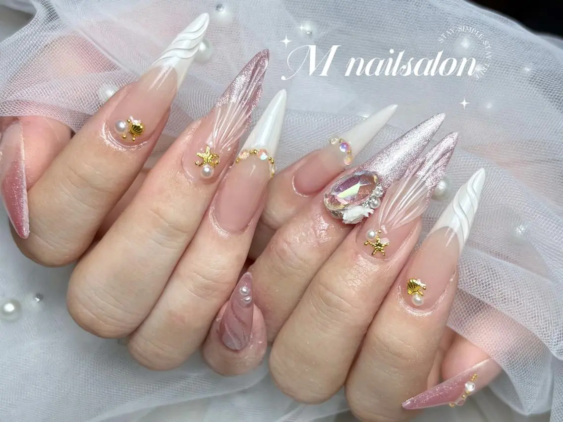 ネイル M🌷nail 長さだし専門店のネイルデザイン