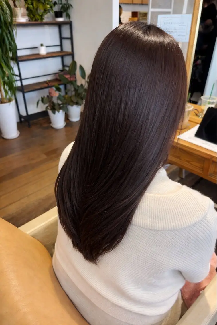 ミディアム ヘアカラー トリートメント ヘッドスパ 鎌田 美紗希のヘアスタイル