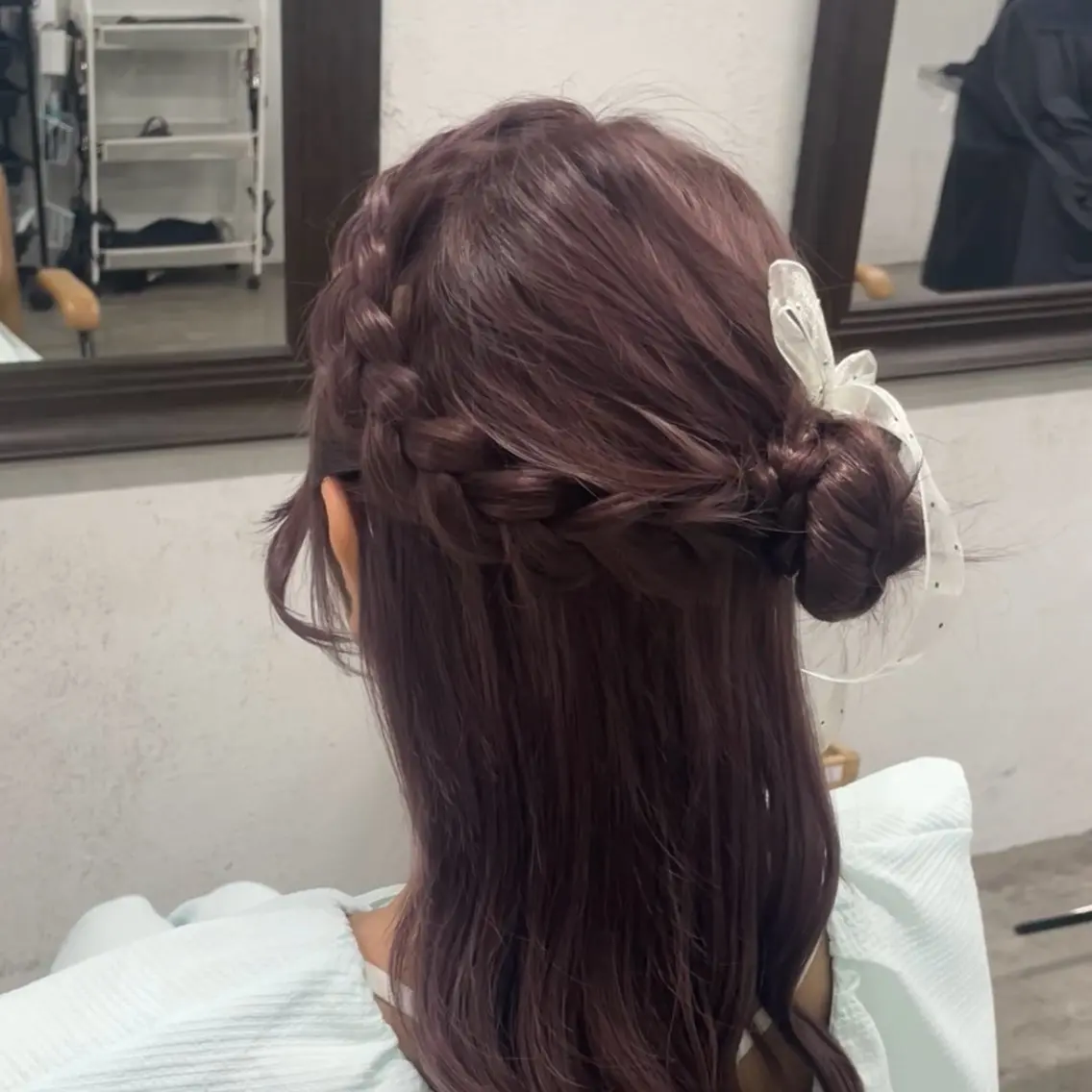 ロング カット ヘアセット 💝艶髪ミルクティー ベージュ💝みさきのヘアスタイル