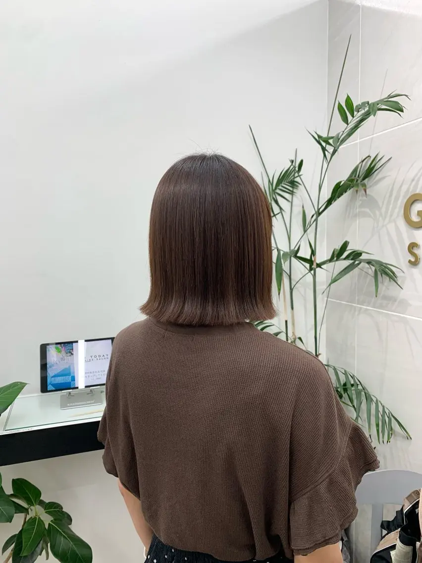 ショート カラー パーマ 縮毛矯正 カット 縮毛矯正 トリートメント 本格ヘッドスパ🌿 ×ヘア　佐藤のヘアスタイル