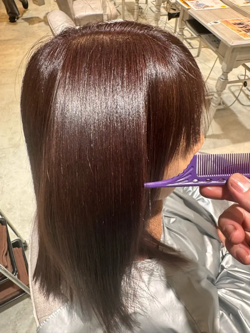 似合わせカット➕髪質改善カラー➕トリートメントの写真