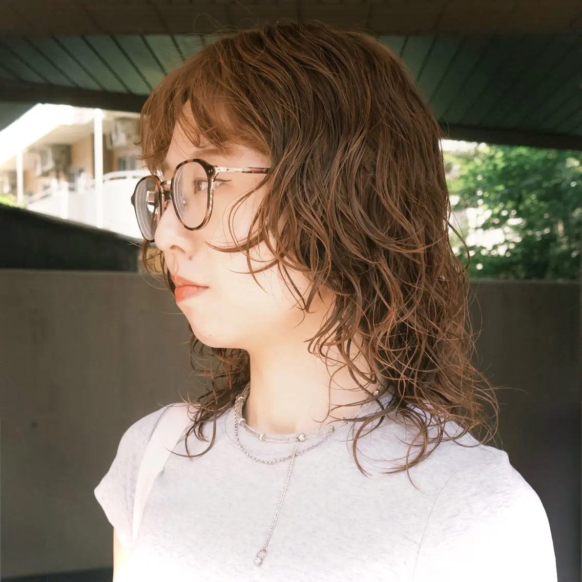 ショート カラー パーマ カット パーマ トリートメント デジタルパーマ🌀レ イヤー🍃かんたまるのヘアスタイル
