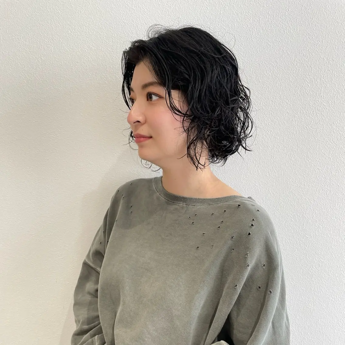 ショート パーマ ボブ ニュアンスパーマ カット パーマ トリートメント 北九州美容室 🕊️わかな✂︎のヘアスタイル