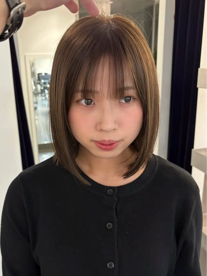 ミディアム カラー カット ヘアカラー 村田 りょうやのヘアスタイル