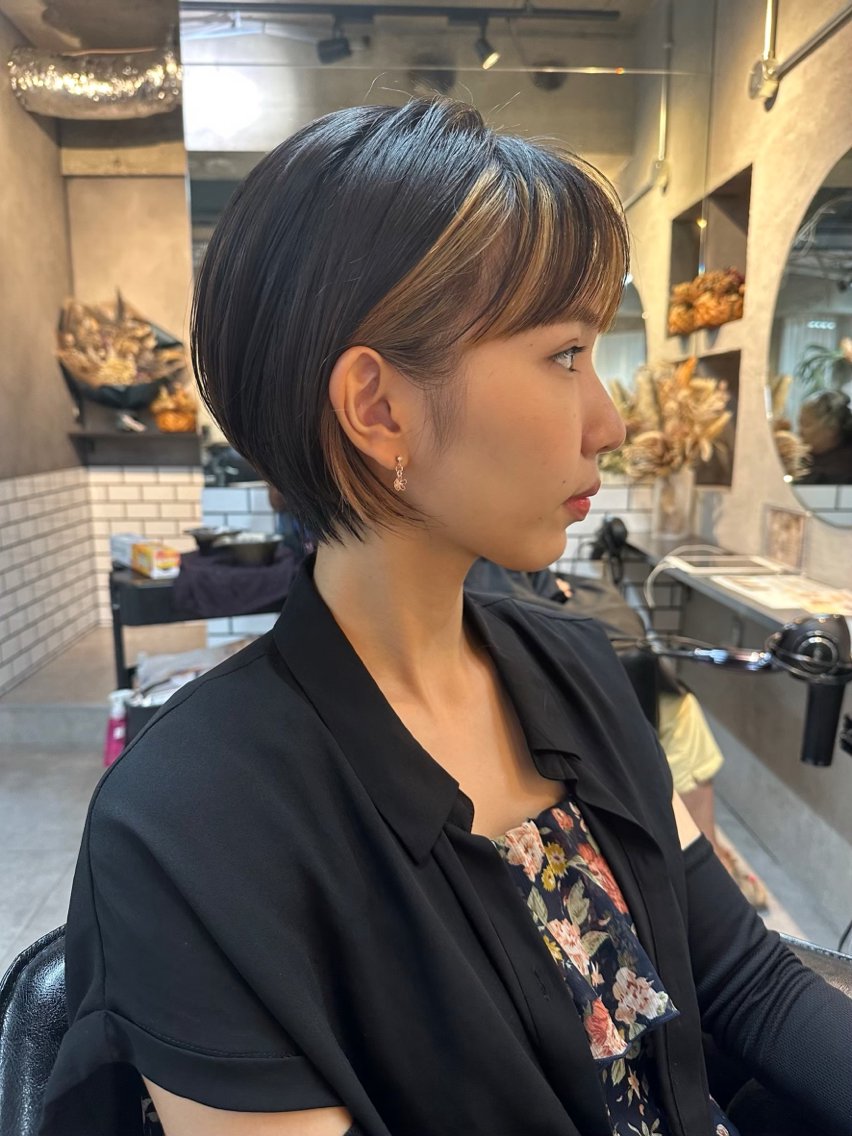 ショート カット ゆだい ワンカラー✨ カット✂️のヘアスタイル