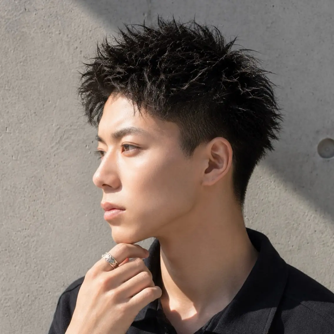 メンズ メンズパーマ カット パーマ メンズ特化カットパー マカラー坂田柊のヘアスタイル