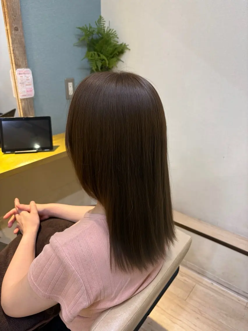 ミディアム カラー ベージュカラー ブラウンカラー モカブラウン ヘアカラー 🎀 りん ✨のヘアスタイル