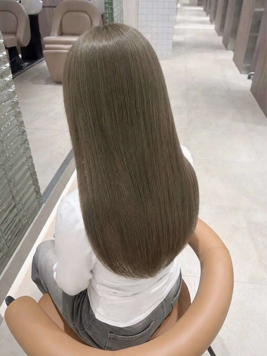 ロング カラー ヘアアレンジ メンズ ‎透明感×艶髪 ‎🫒maki🎀のヘアスタイル
