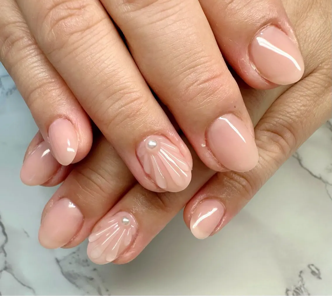 ネイル オーロラネイル マグネットネイル ニュアンスネイル ワンカラーネイル 夏ネイル Mai’s nailのネイルデザイン