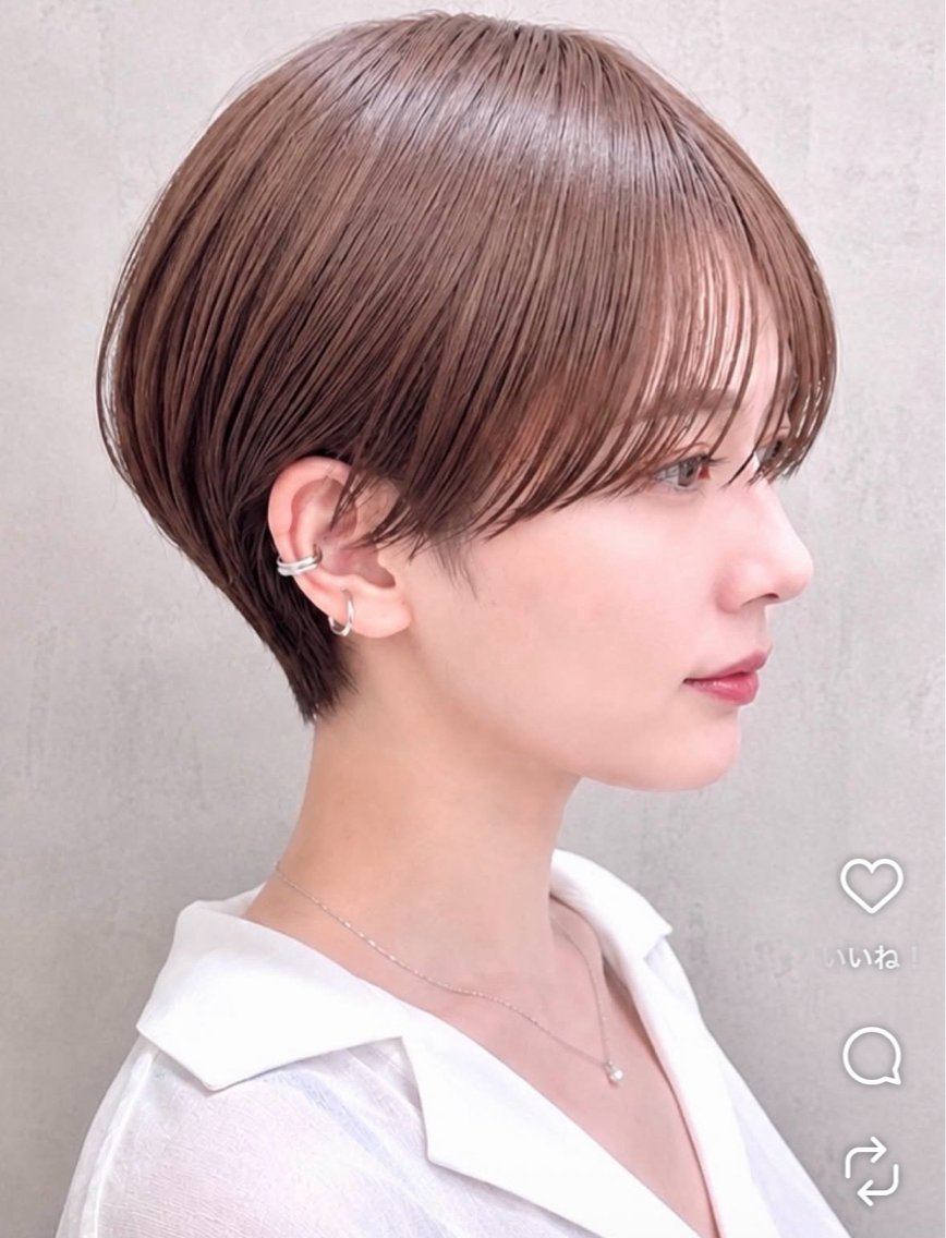 ショート 蛭町 遥香のヘアスタイル