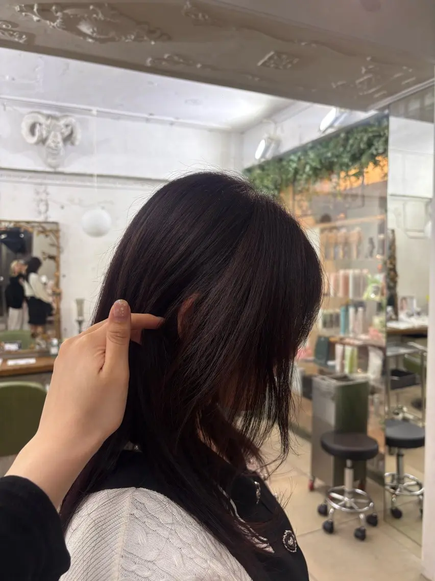 ミディアム カラー 縮毛矯正 艶髪🫧透明感カラー ｺﾑｶｲ  ﾕﾘｺのヘアスタイル