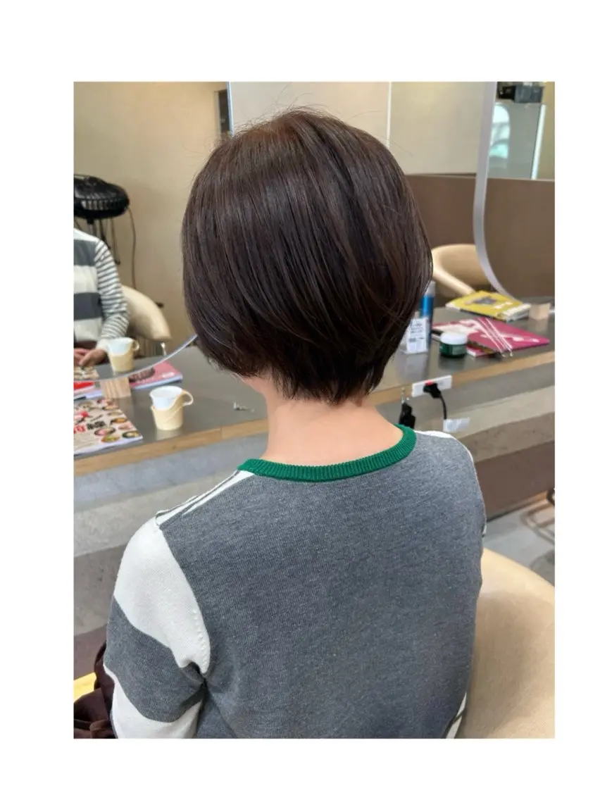 ショート ショートヘア 阿部野 明優梨のヘアスタイル