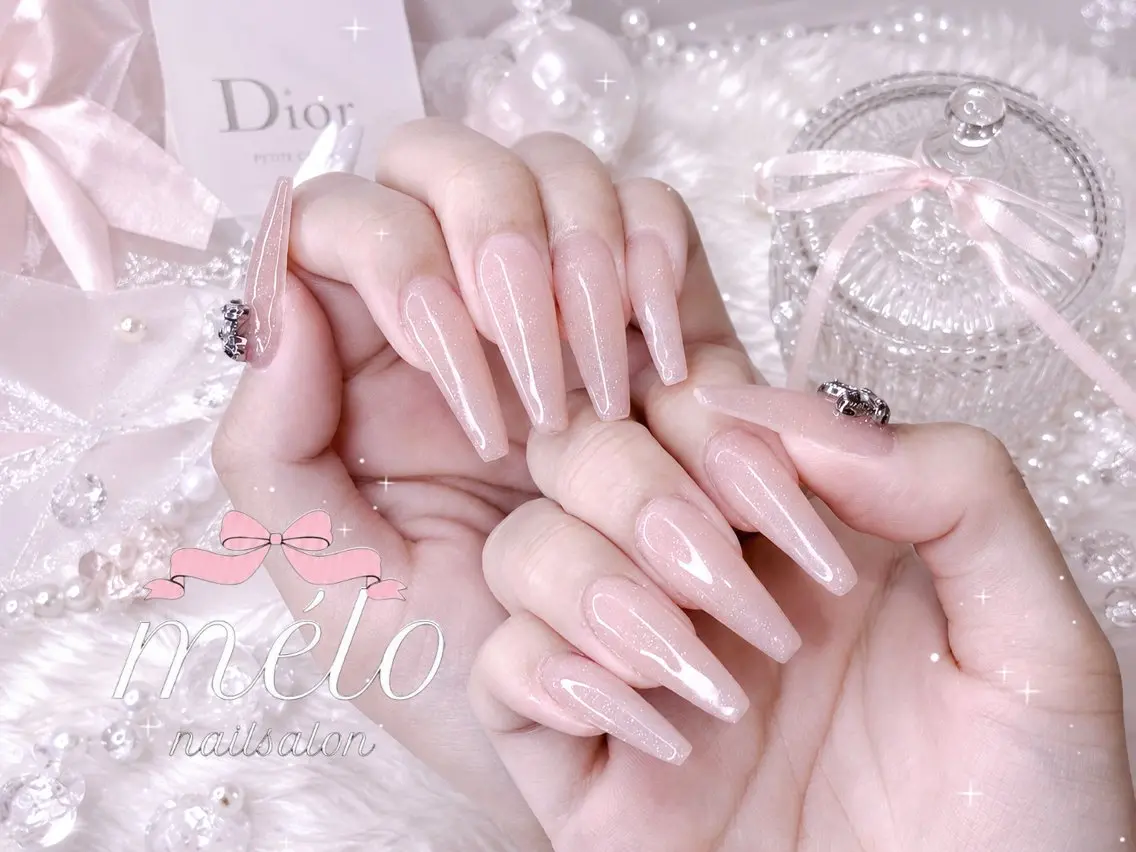 🫧🎀 長さ出しワンカラーの写真