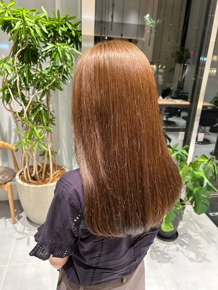 ロング カラー ベージュカラー オリーブベージュ ヘアカラー トリートメント ヘアセット 垢抜け/レイヤー /艶カラー🪼風香のヘアスタイル