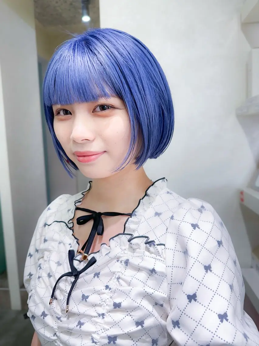 ショート カラー ブルーカラー ボブ カット ヘアカラー BOXmico. 宇都宮弘樹のヘアスタイル