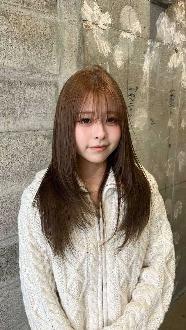 ロング ヘアカラー riko／ SYS by fitのヘアスタイル