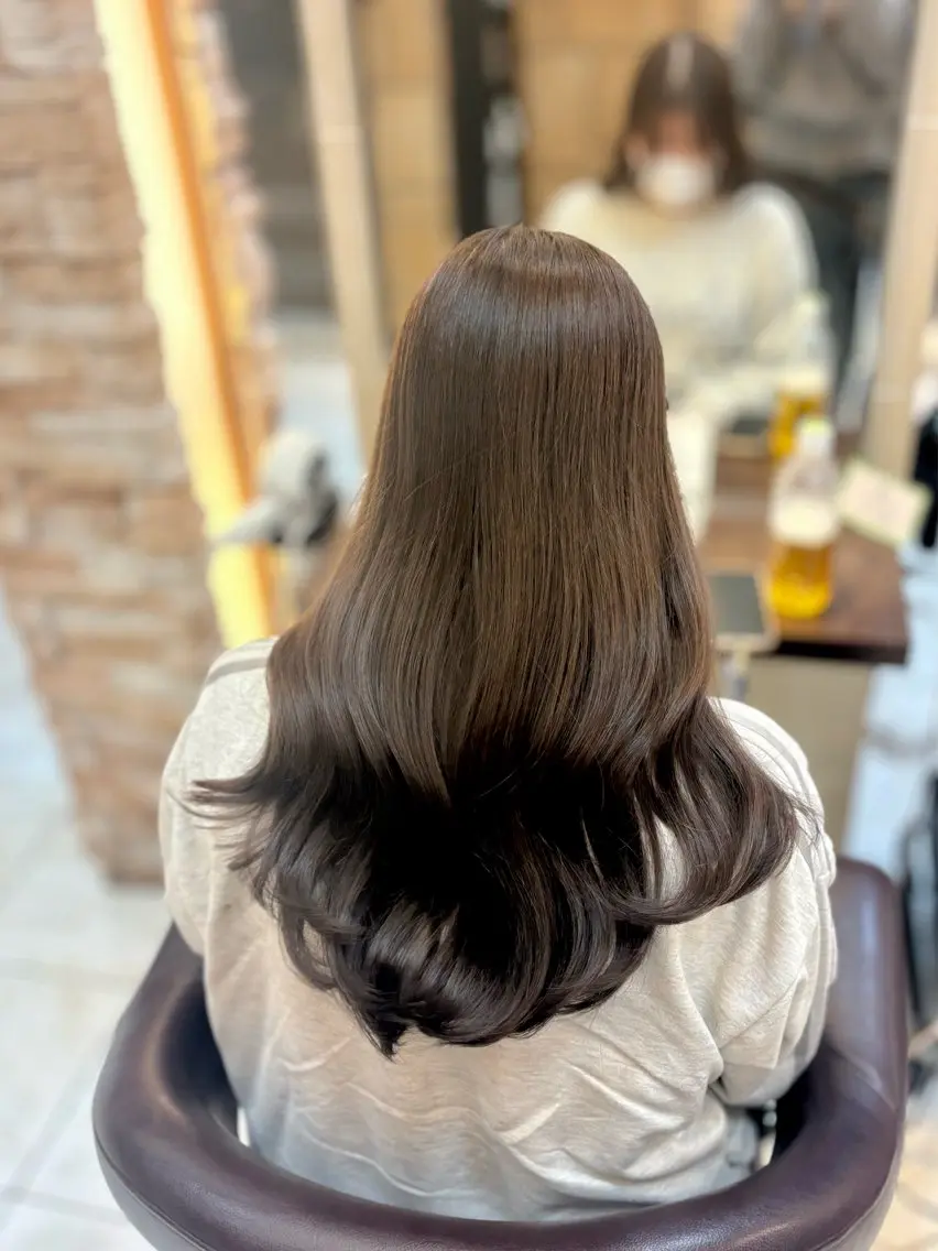 ロング カラー カット ヘアカラー トリートメント 🎀透明感カラー 🎀ナズナのヘアスタイル