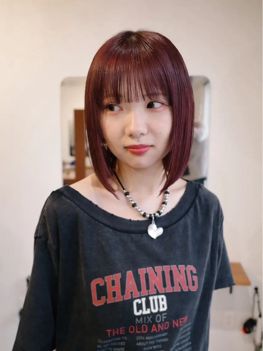 カラー 池田 柑美のヘアスタイル