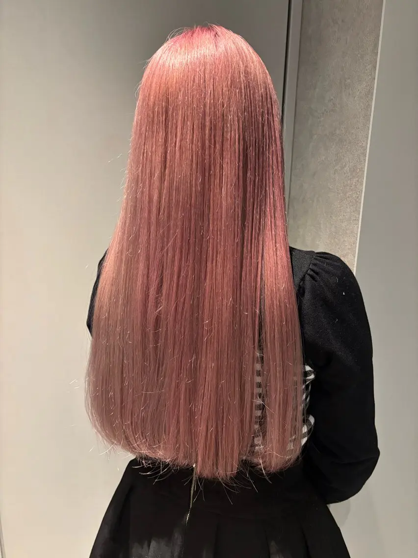 ロング カラー ピンクカラー 名古屋美容師 Reira🎀のヘアスタイル