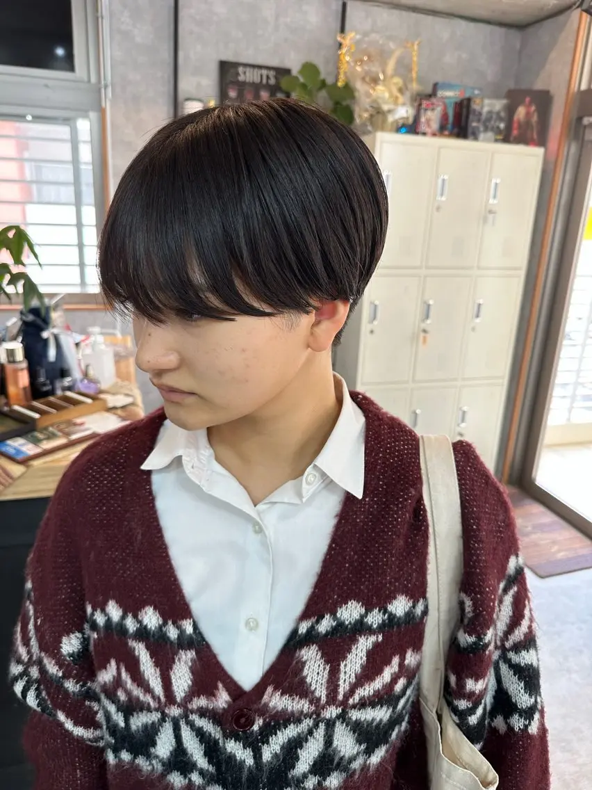 ショート 切りっぱなしボブ ショートボブ ハンサムショート 丸みショート ボブ モテ髪/ボブ/ショー ト/アダチフウトのヘアスタイル