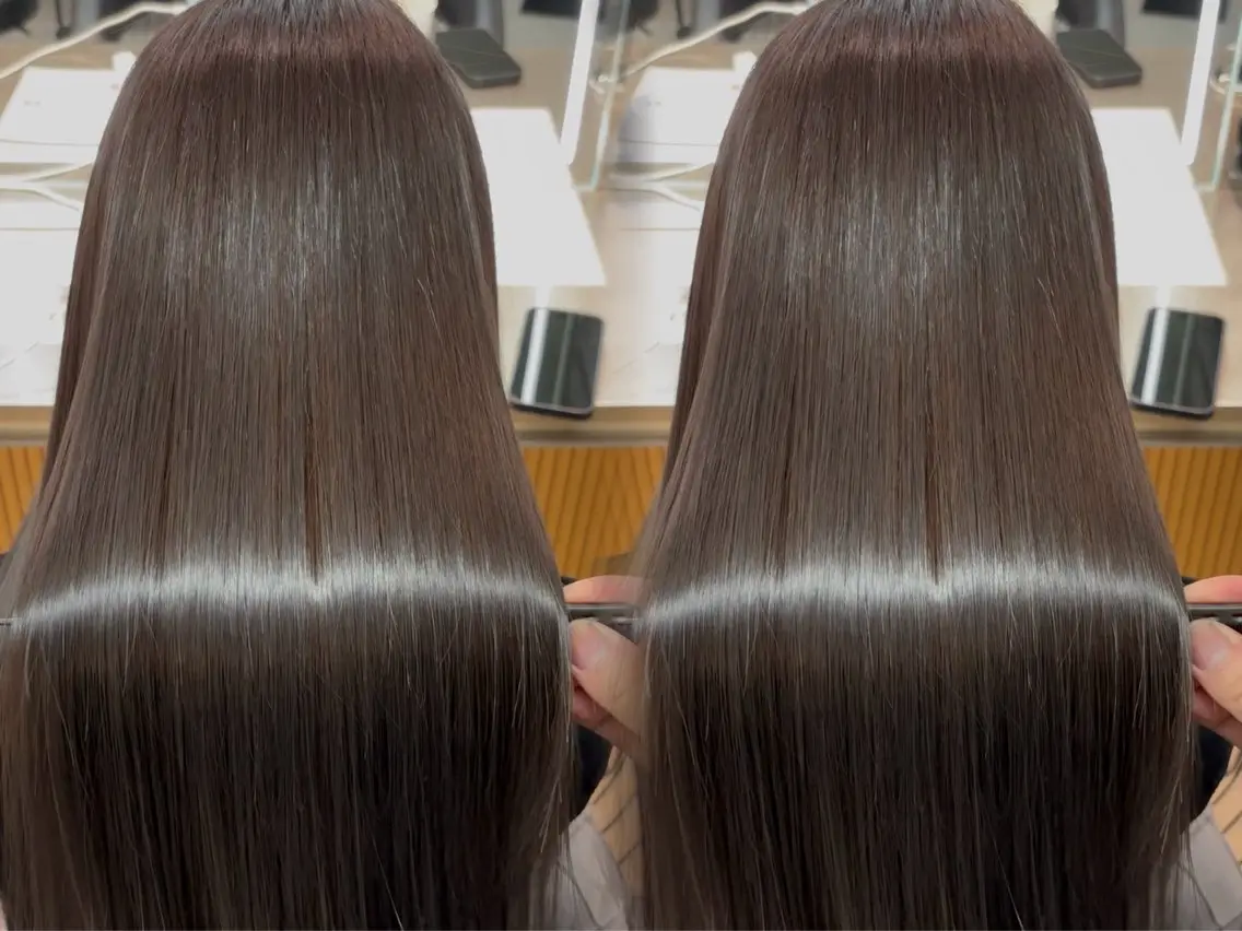 ロング カラー パーマ 髪質改善 レイヤーカット 縮毛矯正 カット ヘアカラー 縮毛矯正 トリートメント 【博多髪質改善】 吉村　清志のヘアスタイル