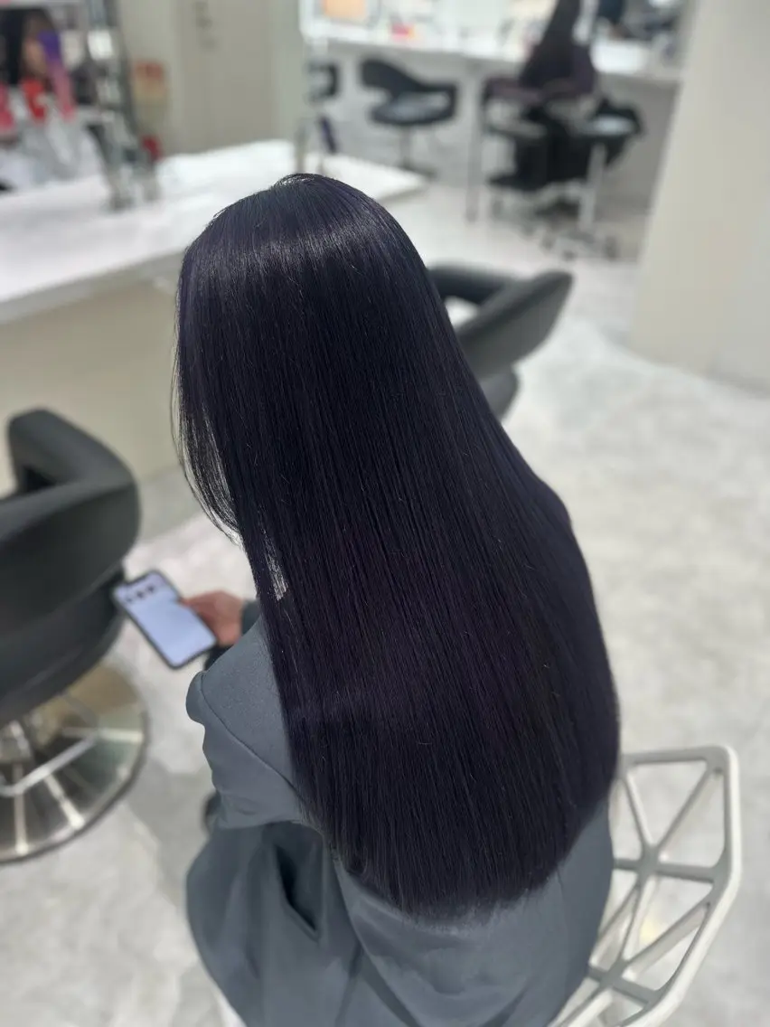 ロング カラー ヘアアレンジ メンズ メンズブリーチ ブリーチ ラベンダーカラー トリートメント 💗ブリーチなし暖色 kotono💗のヘアスタイル