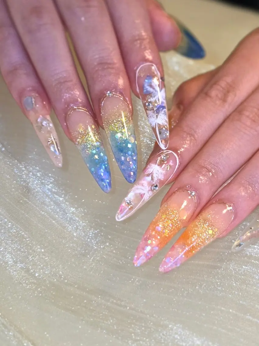ネイル ロングネイル スカルプネイル ハンドネイル Lady Nail Kiyokaのネイルデザイン