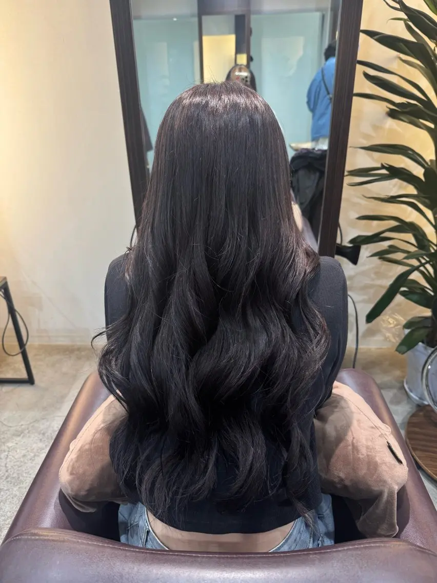 ロング ヘアカラー 髪質改善✨️柴田 妃菜🧸のヘアスタイル