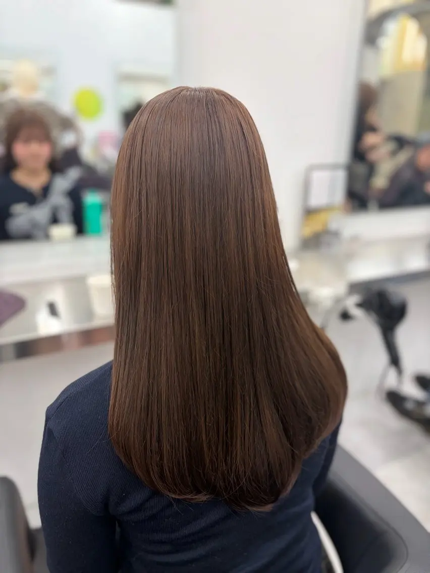 ロング ヘアカラー ヘアセット 艶髪ハイトーンカラー 渋谷🎀ririkaのヘアスタイル