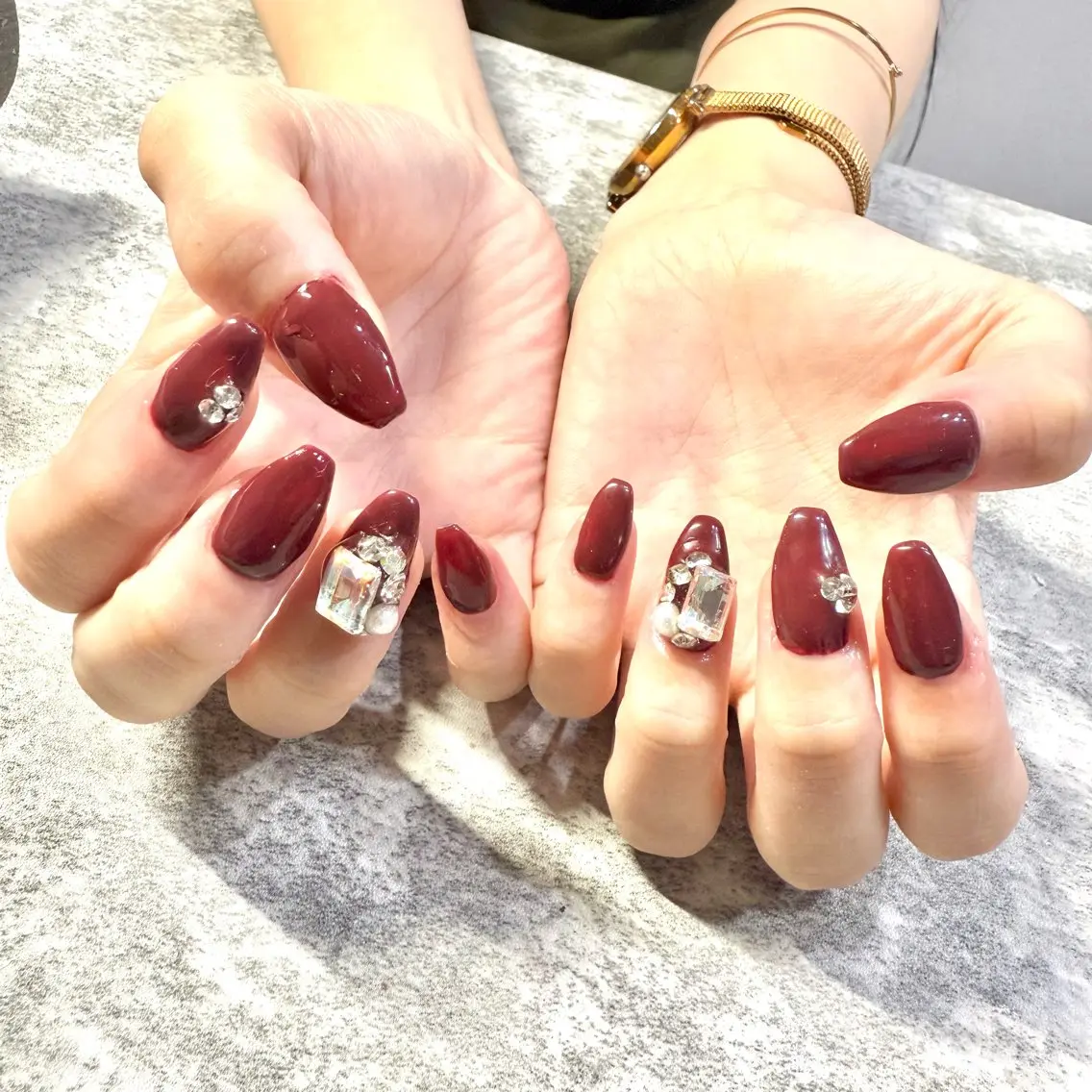 ネイル ボルドー ハンドネイル ★Rinail... .のネイルデザイン