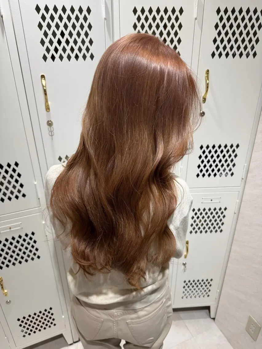 ロング カラー ブリーチ ヘアカラー トリートメント ヘアセット 🩵ボブ/レイヤー /髪質改善🩵のヘアスタイル