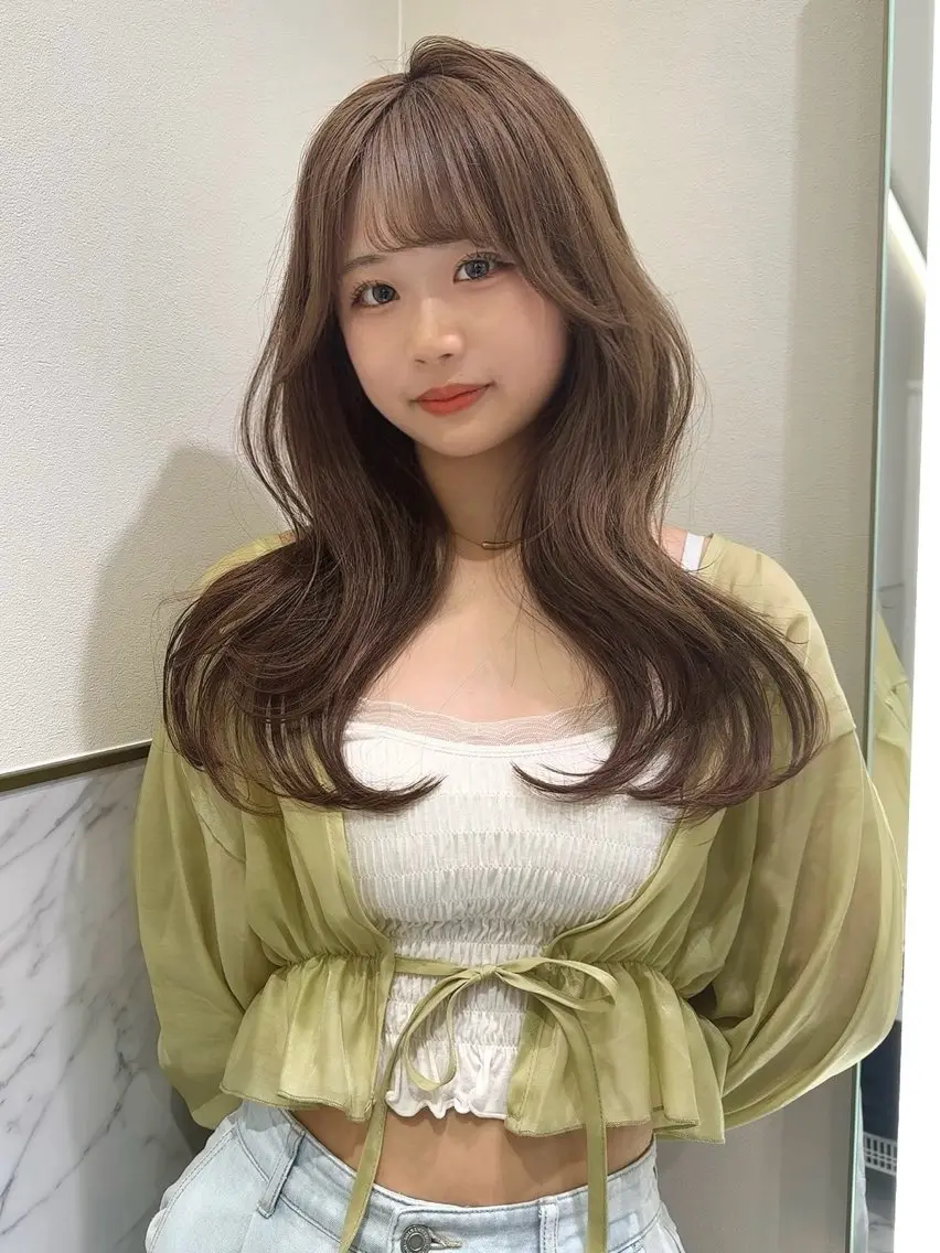 ロング カラー カット ヘアカラー ♡ParveMix NANO♡のヘアスタイル