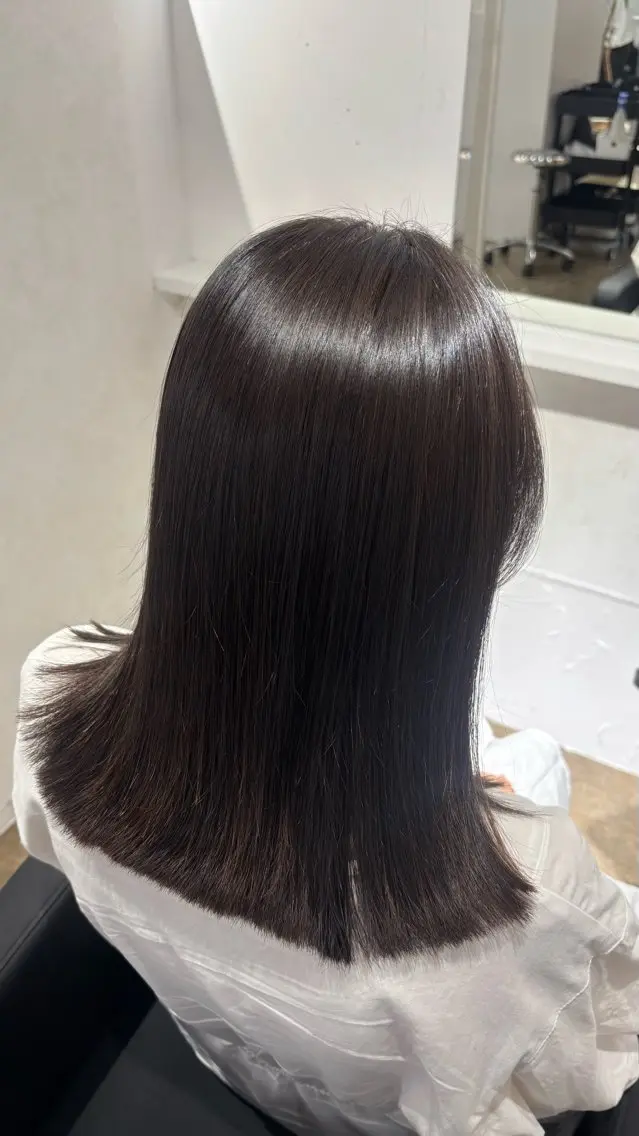 セミロング カラー 縮毛矯正 トリートメント miyon/ RINOA🇰🇷のヘアスタイル