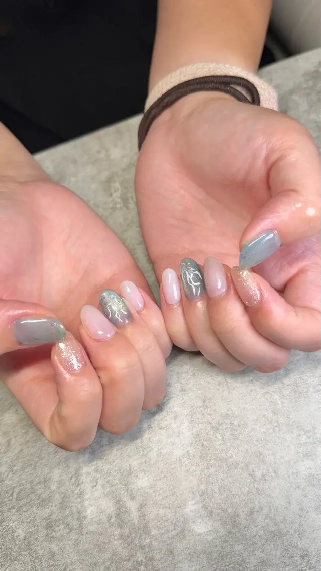 ネイル ハンドネイル ハンドケア shino🌟 痛ネイルのネイルデザイン