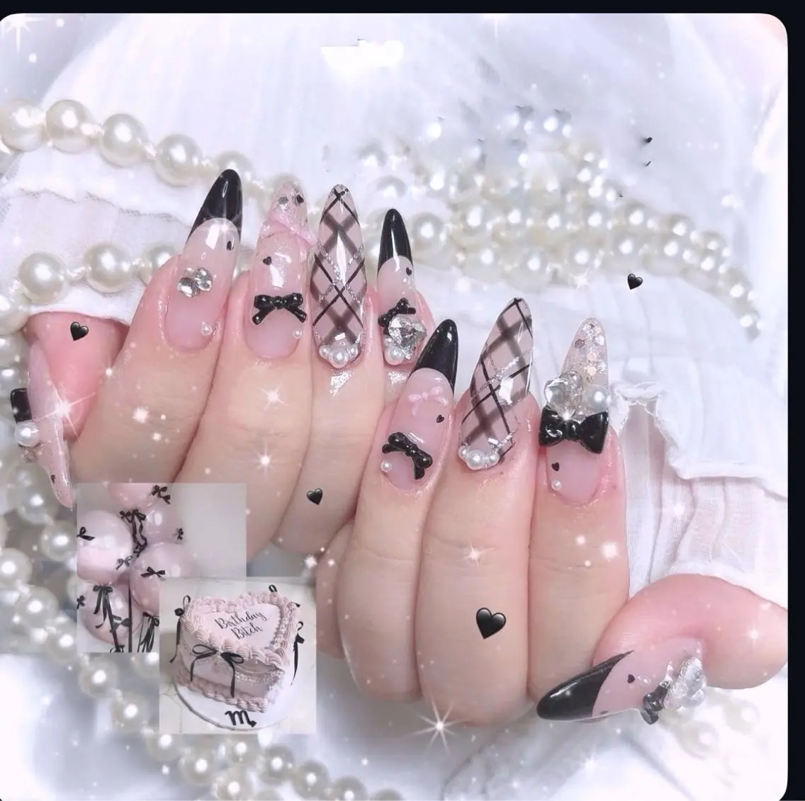 ネイル 長さ出し ネイルチップ ハンドネイル sora ❄️のネイルデザイン