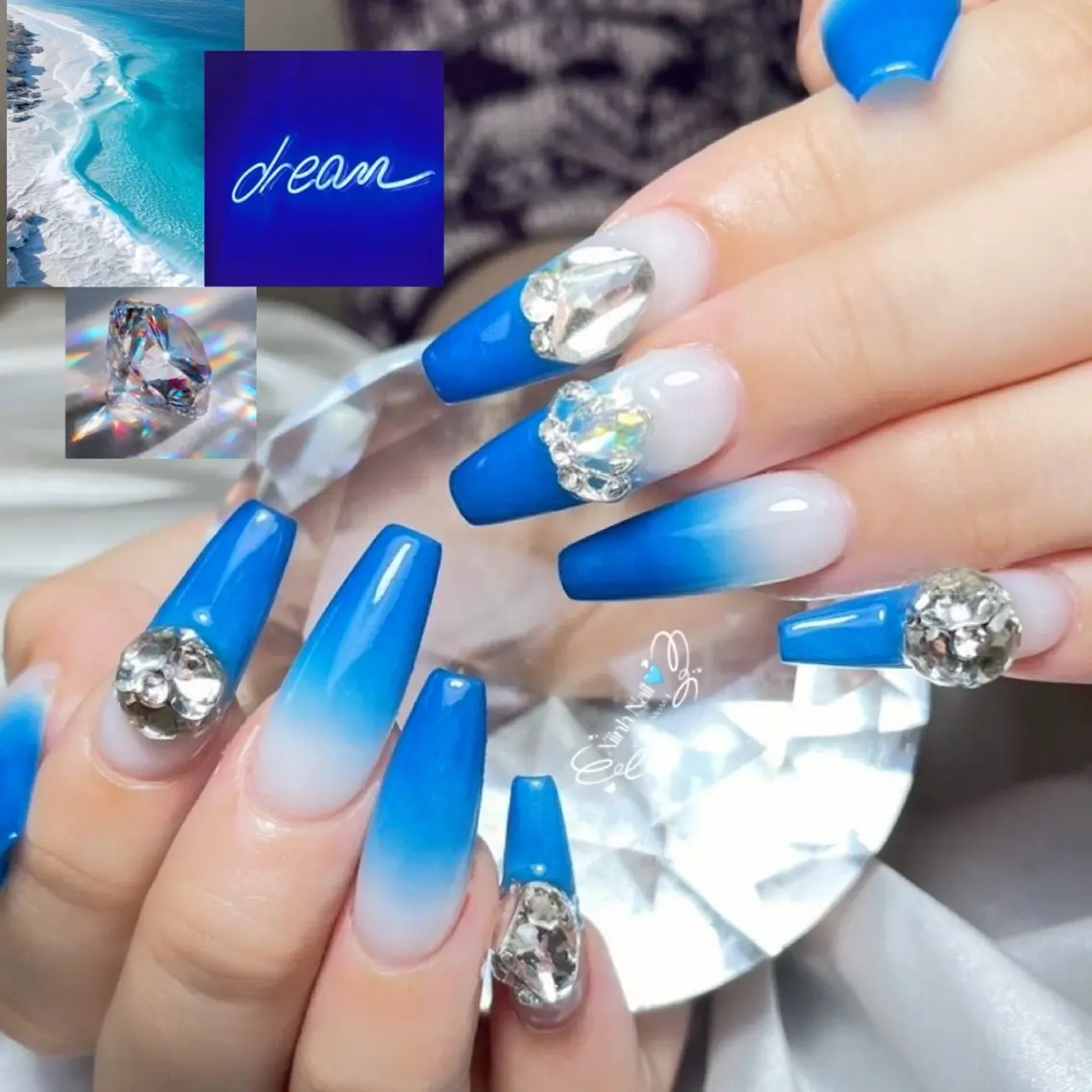 ネイル 長さ出し ガーリー 韓国ネイル 持ち込み ワンホンネイル ハンドネイル YURI NAILのネイルデザイン