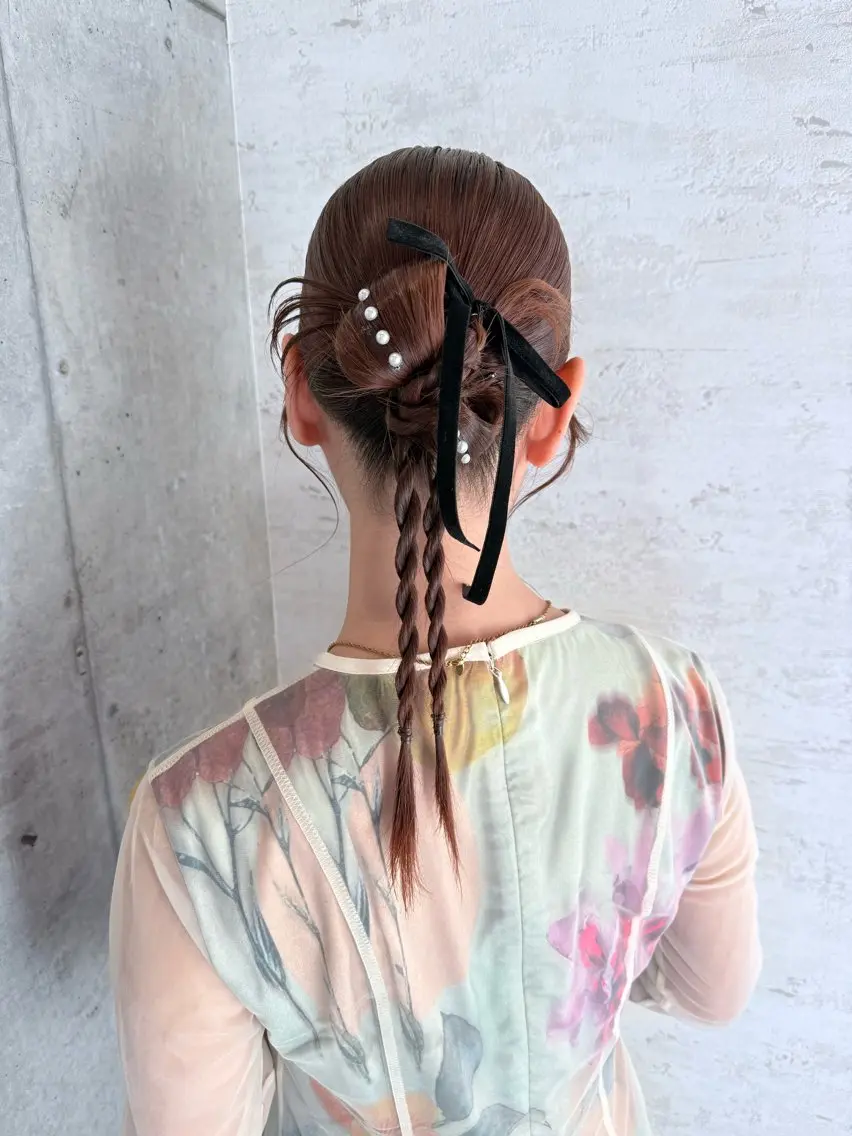 ヘアアレンジ ヘアセット 🎀ヘアセット/艶髪 /はやしほのか🎀のヘアスタイル
