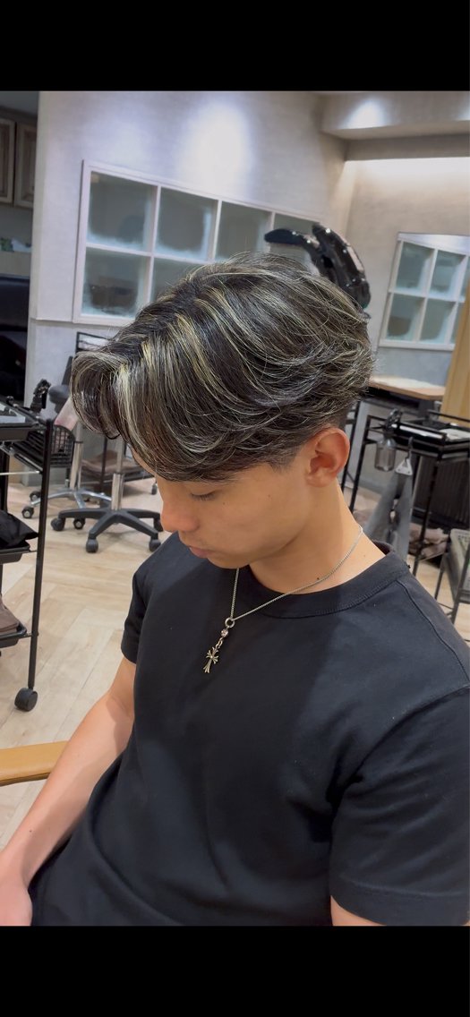 ショート カラー メンズ カット ヘアカラー 筋肉美容師 TETSUのヘアスタイル