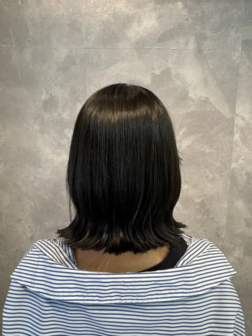 ミディアム カラー カット ヘアカラー トリートメント ヒヨシ ルナのヘアスタイル