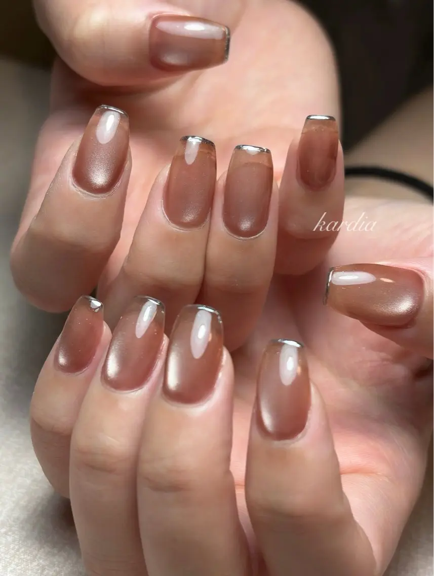 ネイル ハンドネイル καρδιά -ｶﾙﾃﾞｨｱ-のネイルデザイン