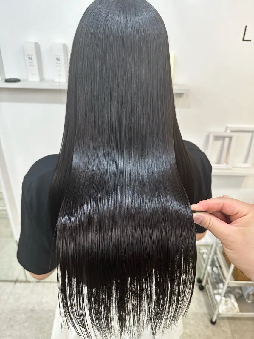 ロング カラー 髪質改善 カット ヘアカラー トリートメント 髪質改善/レイヤー ストウシンゴのヘアスタイル