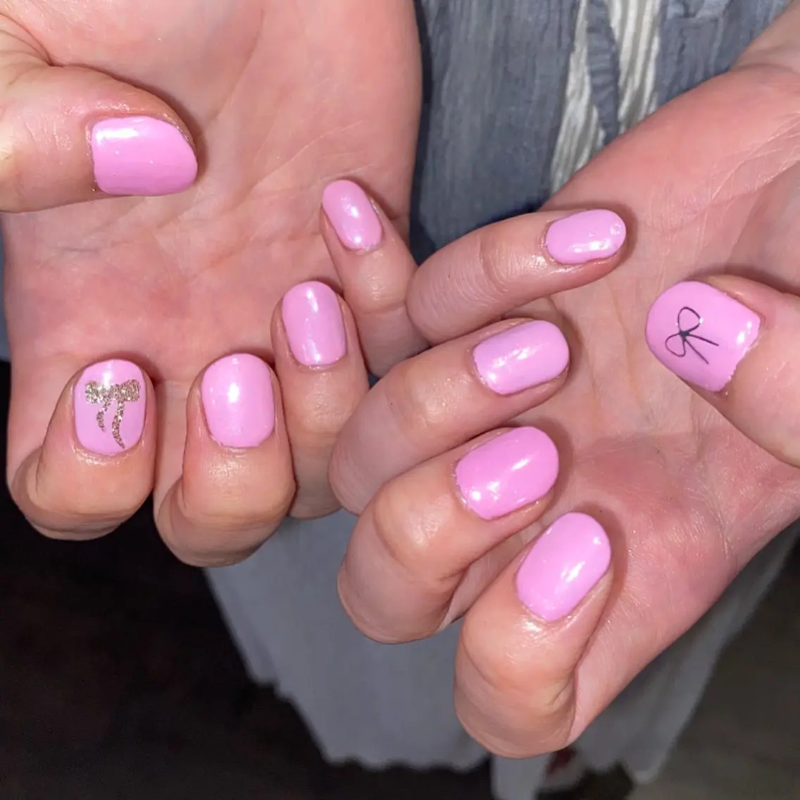 ネイル ハンドネイル 透明感カラー🫧🎀 まりなのマツエク・マツパデザイン